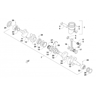 PISTON AND CRANKSHAFT