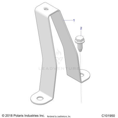 BODY, FUEL TANK BRACKET - A19SDS57C5 (C101950)