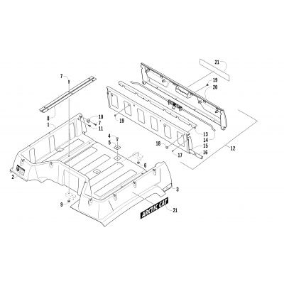 CARGO BOX AND TAILGATE ASSEMBLY