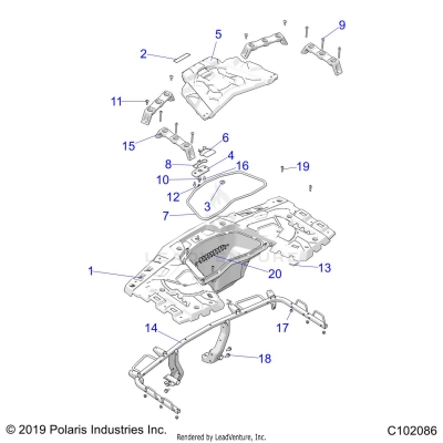 BODY, REAR RACK - A25SLZ95AF (C102086)