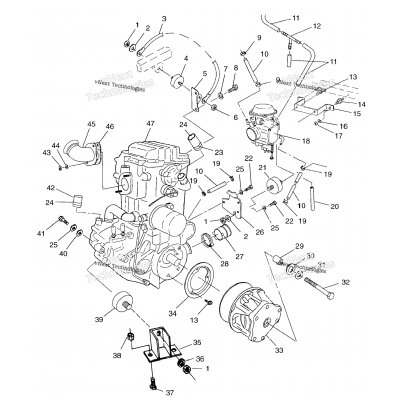 Engine Mounting Scrambler 500