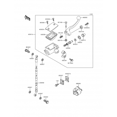 Front Master Cylinder(KX80-R6)