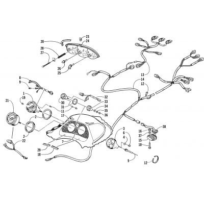 HEADLIGHT, INSTRUMENTS, AND WIRING ASSEMBLIES