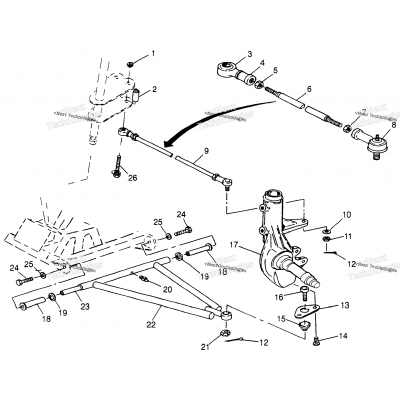 Aarm/Strut Mounting Sport 400L & Trail Blazer W97ba25c