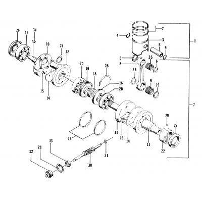 PISTON AND CRANKSHAFT