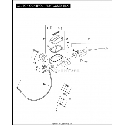 CLUTCH CONTROL - FLHTCUSE5-BLK