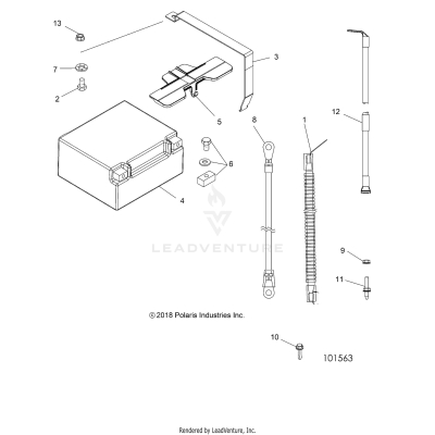 ELECTRICAL, BATTERY - A19SYE95BV [101563]