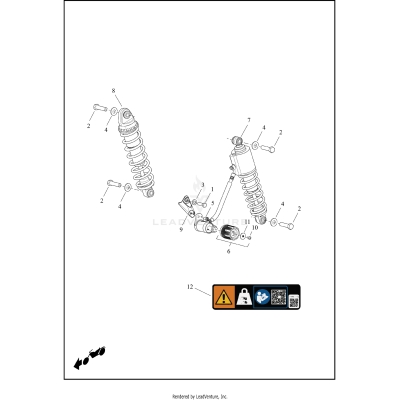 SHOCK ABSORBERS, REAR, FLHXL/FLTRXL