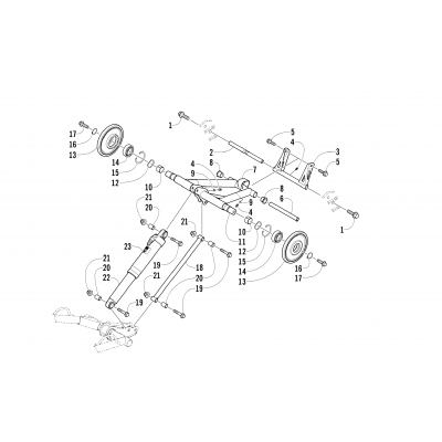 REAR SUSPENSION REAR ARM ASSEMBLY