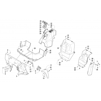 CONSOLE AND FLOOR PANEL ASSEMBLY