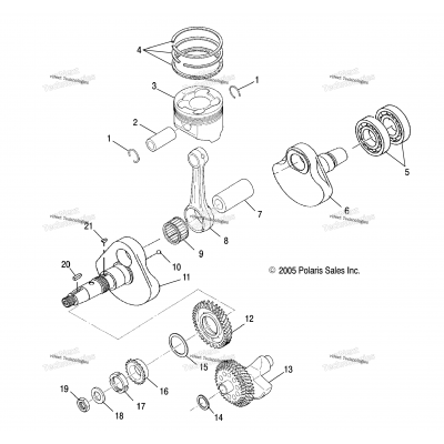 Engine, Crankshaft & Piston