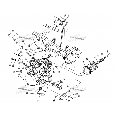 Engine Mounting 2X4 400L