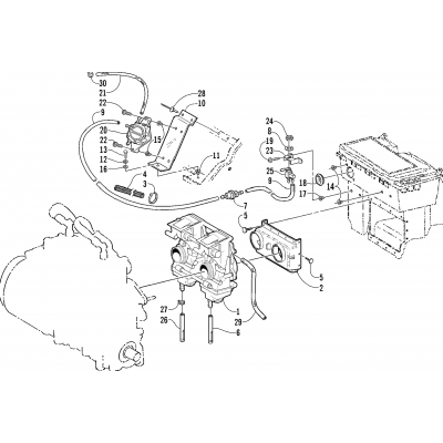 CARBURETOR AND FUEL PUMP ASSEMBLY