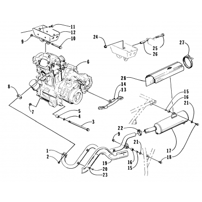 ENGINE AND EXHAUST