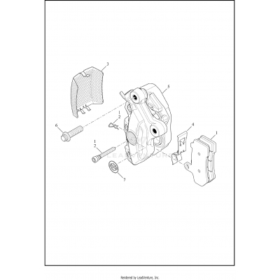 BRAKE CALIPER, FRONT