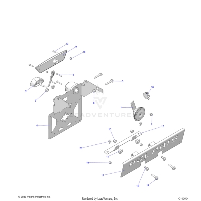 ELECTRICAL, HORN, FOG LIGHT, and LICENSE PLATE LIGHT - A23SES57C9/F9/E9 (C102504)