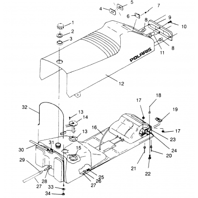 Seat & Gas Tank Classic 0952865