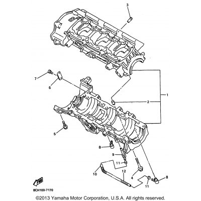 Crankcase For Vx700