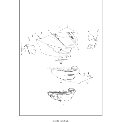 WINDSHIELD, FAIRING AND FRONT LIGHTING - FLTRT (2 OF 2)