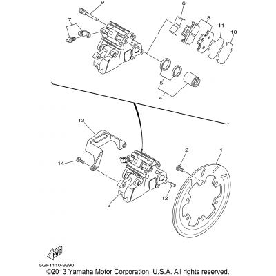 Rear Brake Caliper