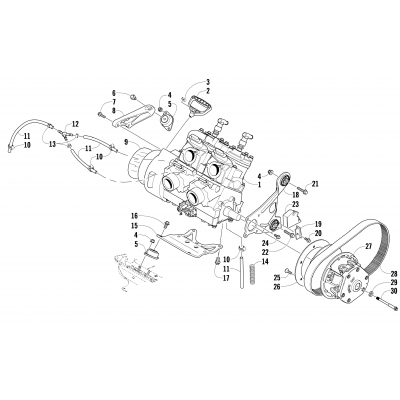 ENGINE AND RELATED PARTS