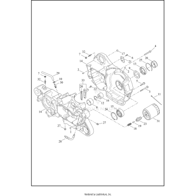CRANKCASE AND GEARCASE