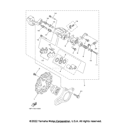 REAR BRAKE CALIPER
