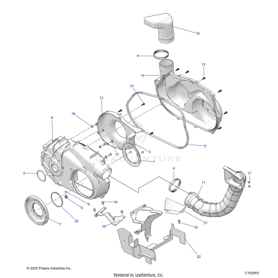 BODY, CLUTCH COVER - A25SJE57CP/EP (C101584)
