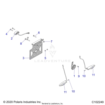 ELECTRICAL, TURN SIGNALS and HORN - A20S6E57F1/FL (C102249)