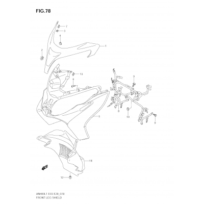 FRONT LEG SHIELD (AN400A L1 E33)