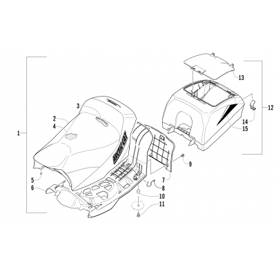 SEAT AND STORAGE BOX ASSEMBLY