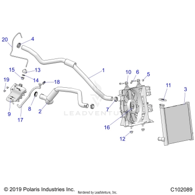 ENGINE, COOLING SYSTEM - A25SLE95CF/FF/EF (C102089)