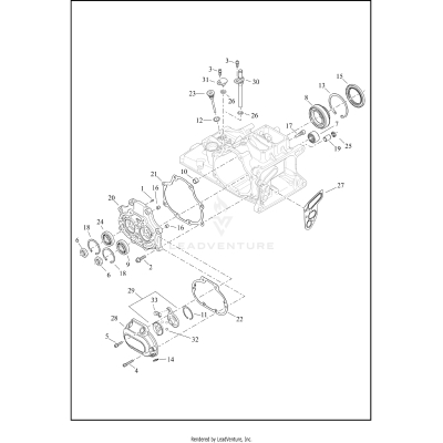 TRANSMISSION BEARINGS AND COVERS