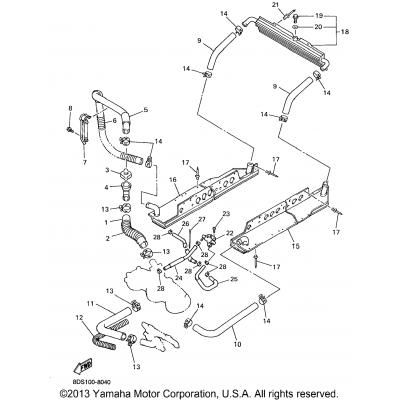 Radiator Hose For Mm700