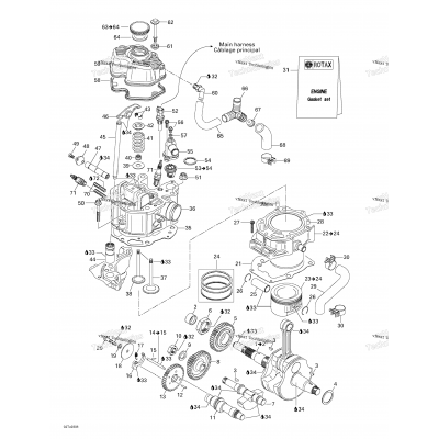 Crankshaft, Pistons And Cylinder