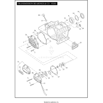 TRANSMISSION BEARINGS & COVERS
