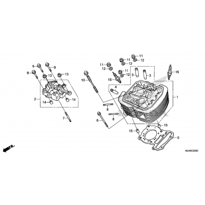 FRONT CYLINDER HEAD