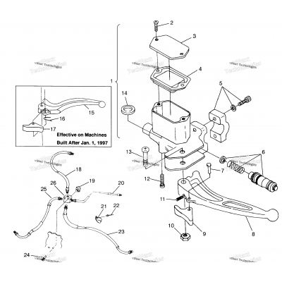 Controls Master Cylinder/Brake Line Scrambler 400L