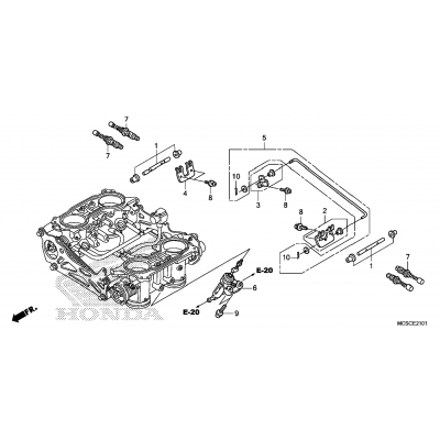 THROTTLE BODY (COMPONENT PARTS)