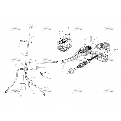 Controls Master Cylinder/Brake Line