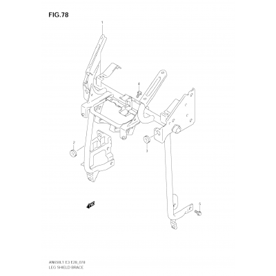 LEG SHIELD BRACE (AN650 L1 E3)