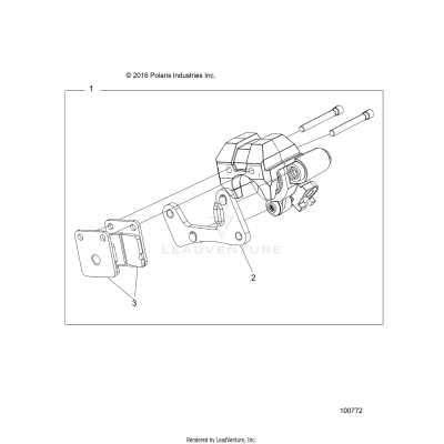 BRAKES, CALIPER, FRONT - A17HAA15N7 (100772)