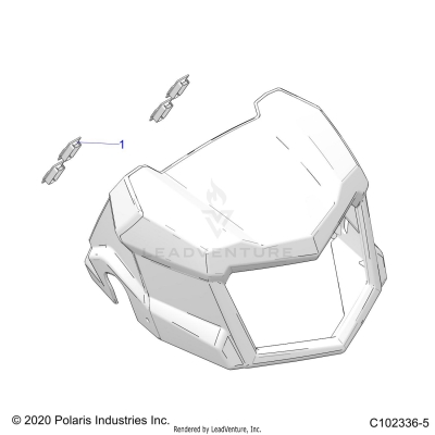 BODY, HEADLIGHT POD, PLUGS - A25SXZ85A9/AM/AP (C102336-5)