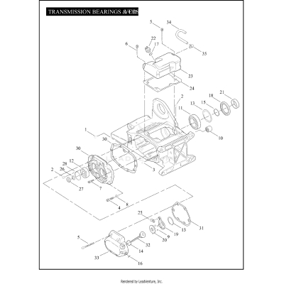 TRANSMISSION BEARINGS & COVERS