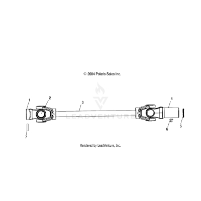 PROP SHAFT, FRONT - A06CD32AA/AB/AC (4995189518B08)