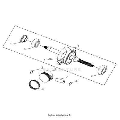 ENGINE, CRANKSHAFT and PISTON - A19YAK05B7/B6 (A00047)