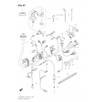 WIRING HARNESS (LT-A500X E33)