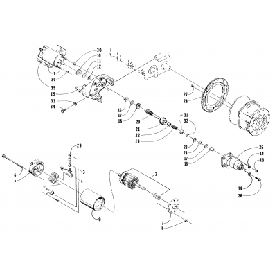 ELECTRIC START - STARTER MOTOR