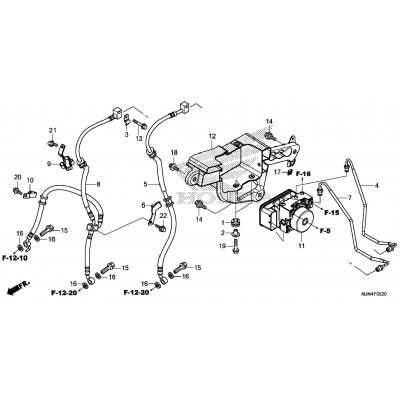 ABS MODULATOR / FRONT BRAKE HOSE