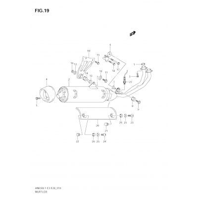 MUFFLER (AN650A L1 E28)